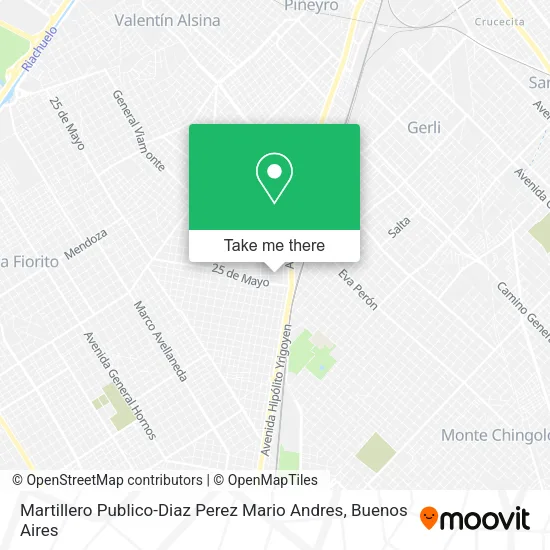 Mapa de Martillero Publico-Diaz Perez Mario Andres