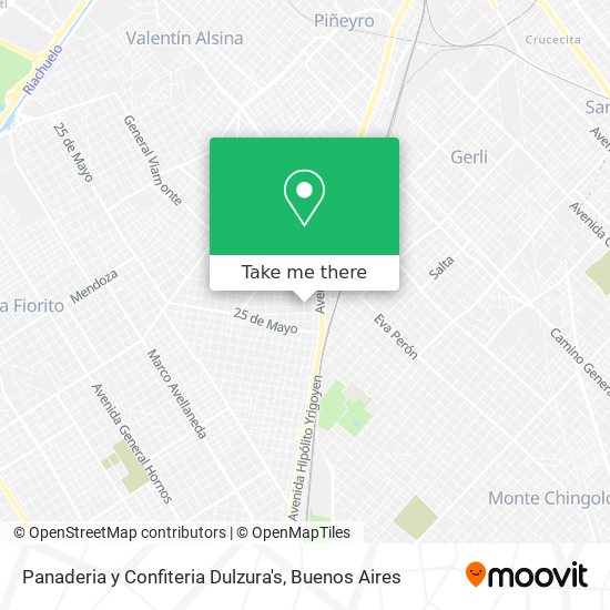 Panaderia y Confiteria Dulzura's map