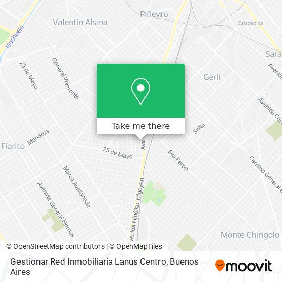 Gestionar Red Inmobiliaria Lanus Centro map