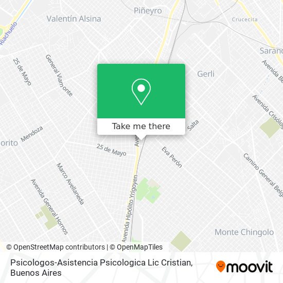 Psicologos-Asistencia Psicologica Lic Cristian map