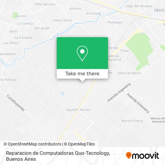 Mapa de Reparacion de Computadoras Quo-Tecnology