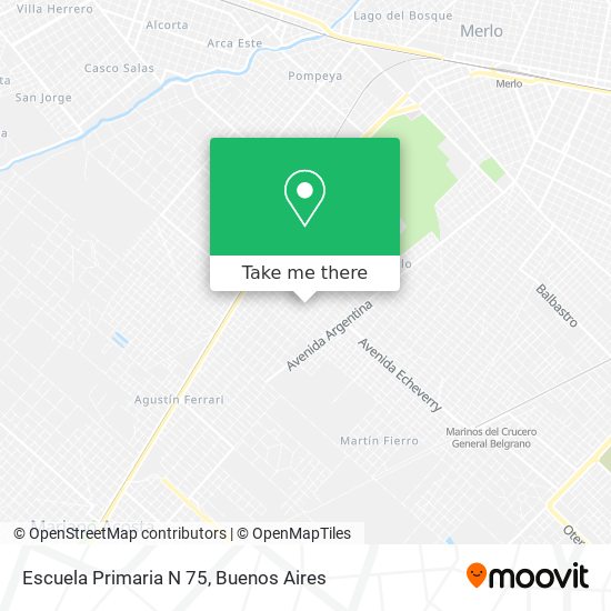 Escuela Primaria N 75 map