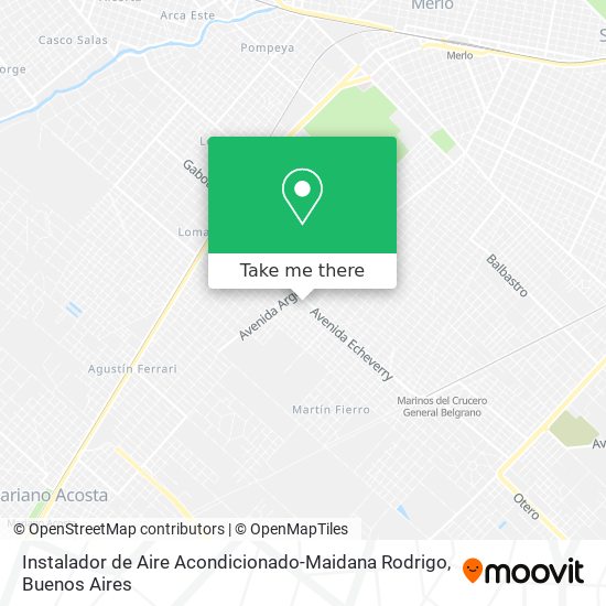 Mapa de Instalador de Aire Acondicionado-Maidana Rodrigo