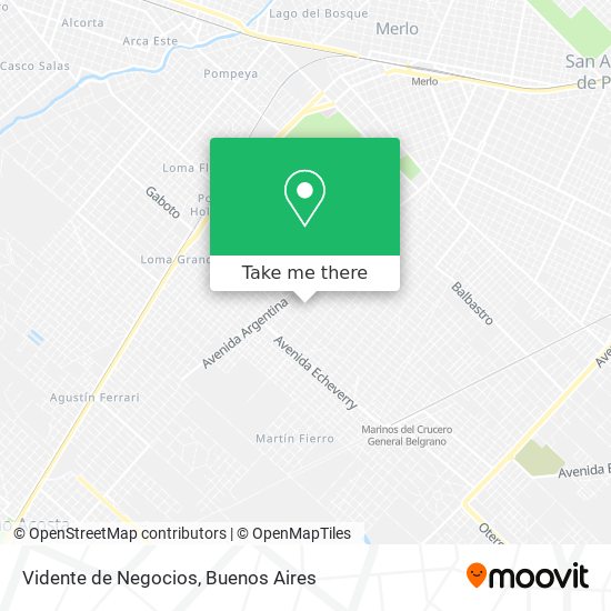 Vidente de Negocios map