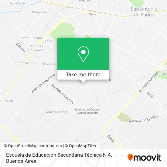 Escuela de Educación Secundaria Técnica N 4 map