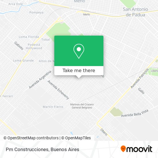 Pm Construcciones map