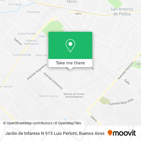 Mapa de Jardin de Infantes N 915 Luis Perlotti