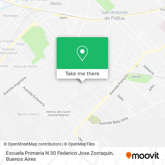 Escuela Primaria N 30 Federico Jose Zorraquin map
