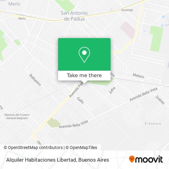 Alquiler Habitaciones Libertad map