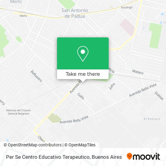 Mapa de Per Se Centro Educativo Terapeutico