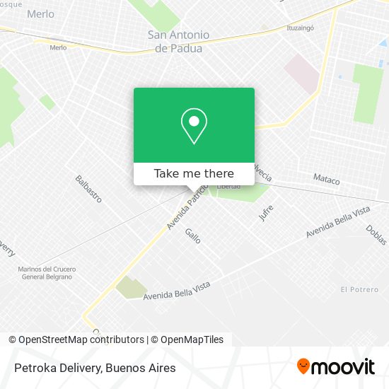 Petroka Delivery map