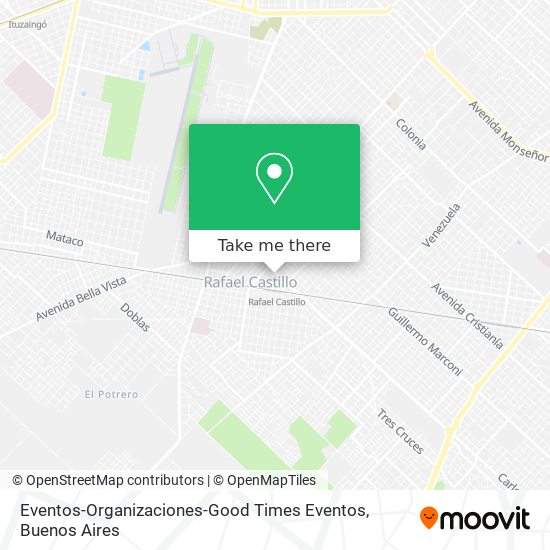 Eventos-Organizaciones-Good Times Eventos map