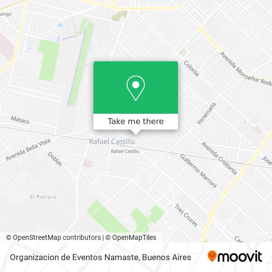 Mapa de Organizacion de Eventos Namaste