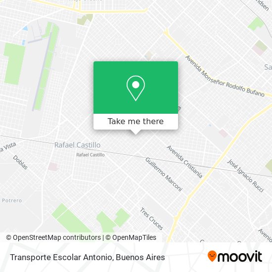 Mapa de Transporte Escolar Antonio