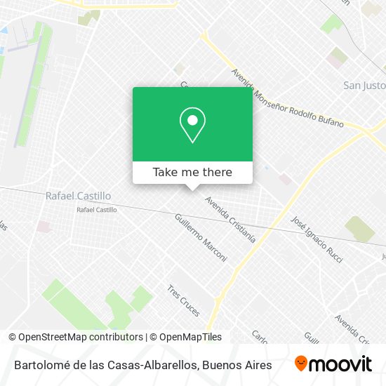 Mapa de Bartolomé de las Casas-Albarellos