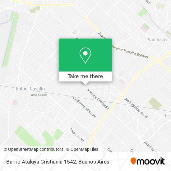 Barrio Atalaya Cristiania 1542 map