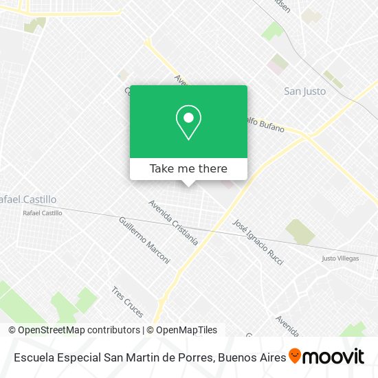 Mapa de Escuela Especial San Martin de Porres