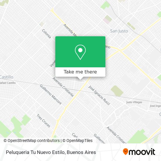 Peluqueria Tu Nuevo Estilo map