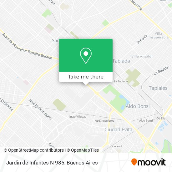 Mapa de Jardin de Infantes N 985