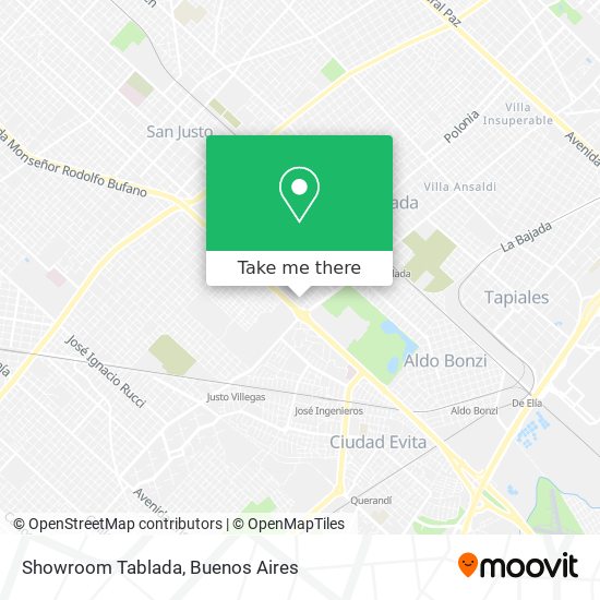 Showroom Tablada map