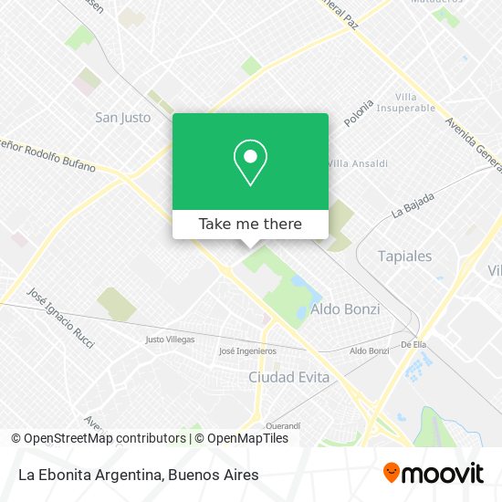 La Ebonita Argentina map