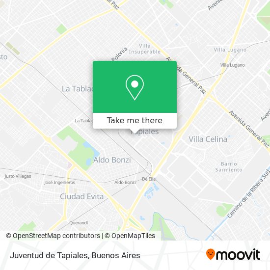 Juventud de Tapiales map