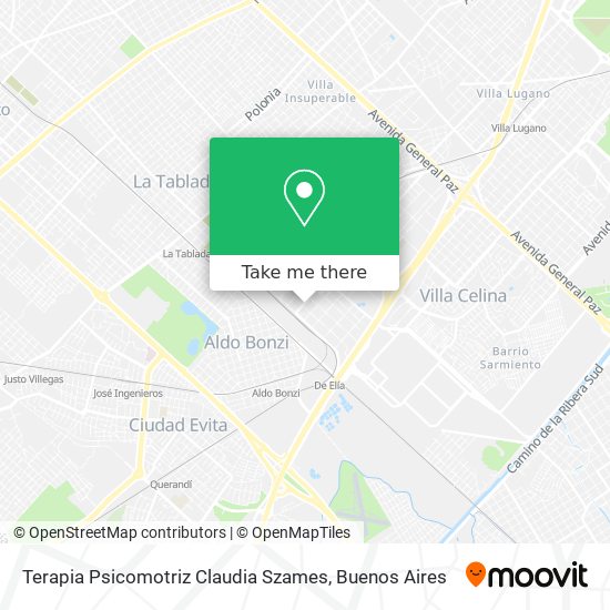 Mapa de Terapia Psicomotriz Claudia Szames