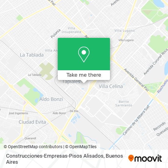 Construcciones-Empresas-Pisos Alisados map
