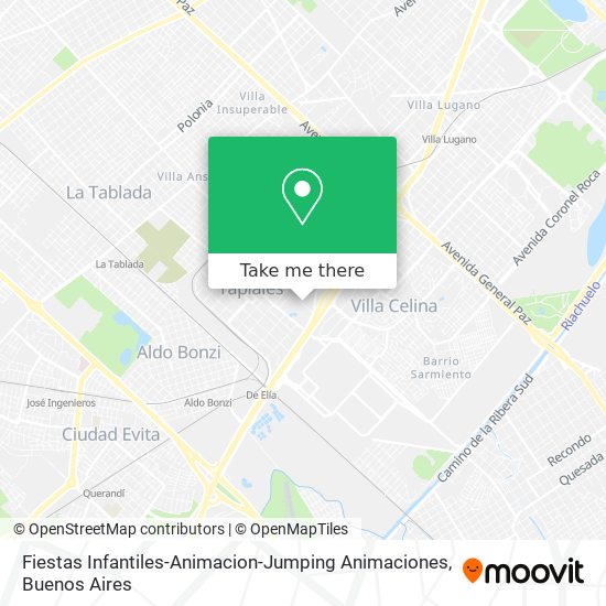 Mapa de Fiestas Infantiles-Animacion-Jumping Animaciones