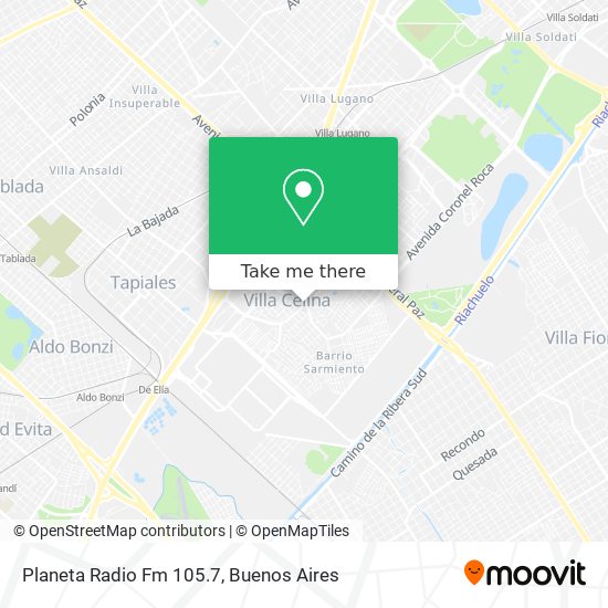 Planeta Radio Fm 105.7 map