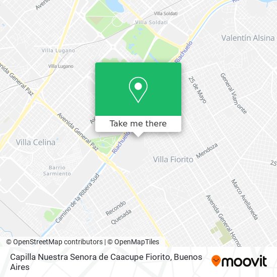 Mapa de Capilla Nuestra Senora de Caacupe Fiorito