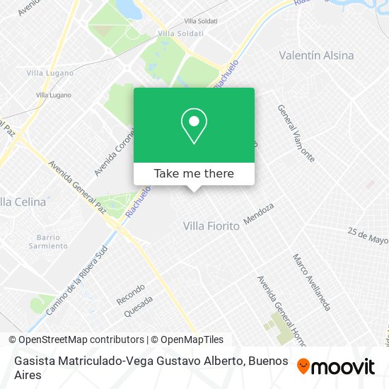 Gasista Matriculado-Vega Gustavo Alberto map