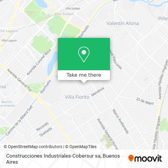 Mapa de Construcciones Industriales-Cobersur sa