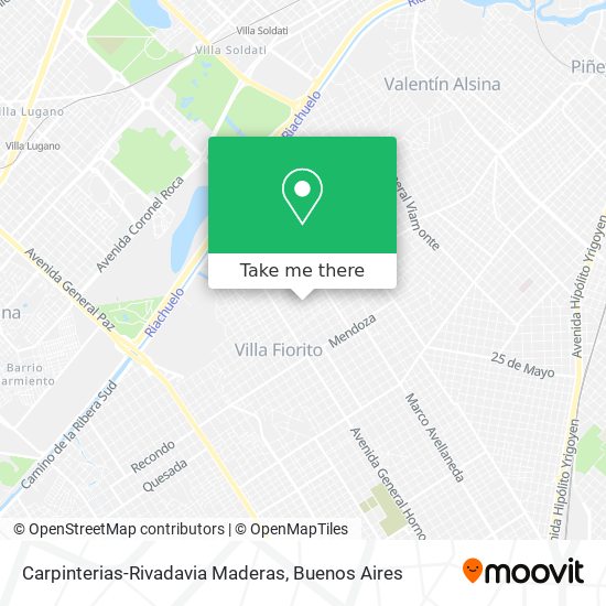 Carpinterias-Rivadavia Maderas map