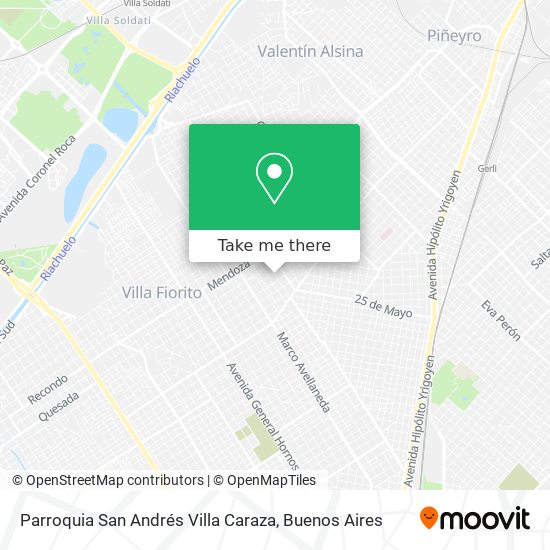 Mapa de Parroquia San Andrés Villa Caraza