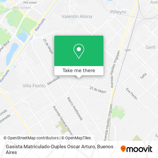 Gasista Matriculado-Duples Oscar Arturo map