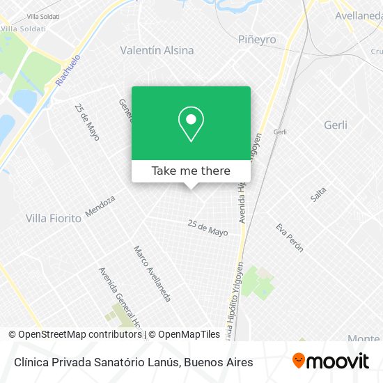 Clínica Privada Sanatório Lanús map