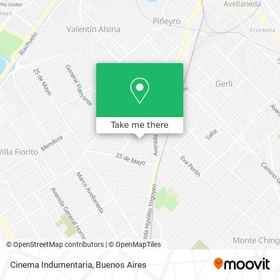 Cinema Indumentaria map