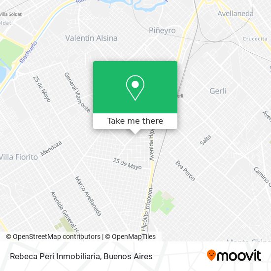 Rebeca Peri Inmobiliaria map
