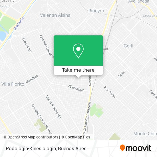Podologia-Kinesiologia map