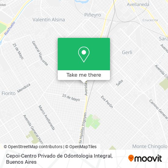Mapa de Cepoi-Centro Privado de Odontologia Integral