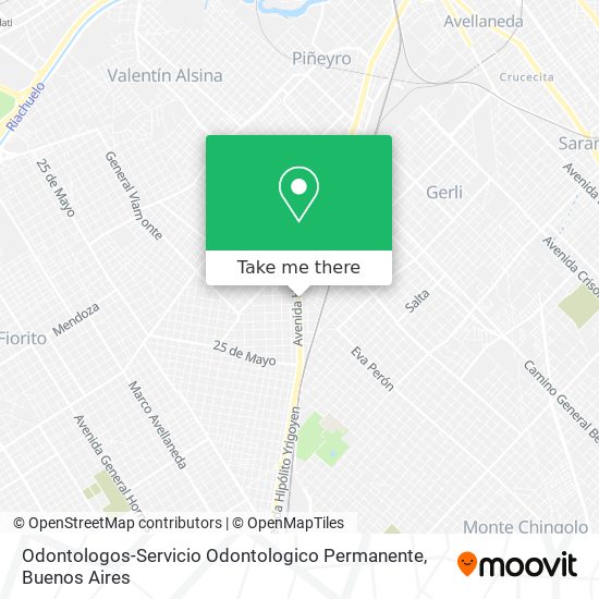 Odontologos-Servicio Odontologico Permanente map
