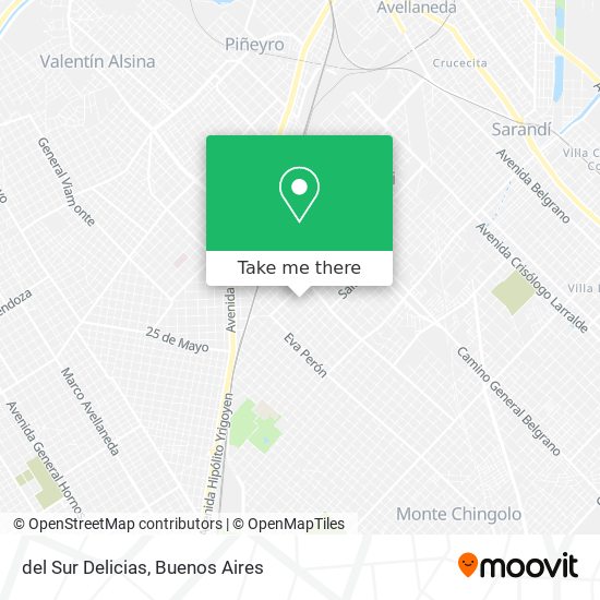 del Sur Delicias map