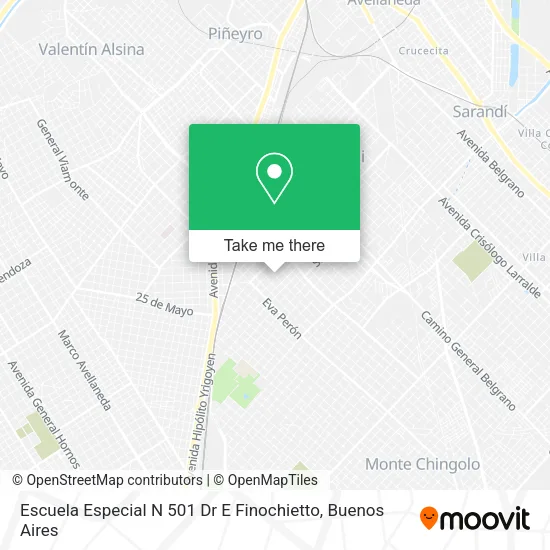 Escuela Especial N 501 Dr E Finochietto map