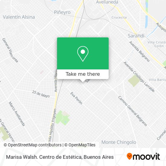 Mapa de Marisa Walsh. Centro de Estética