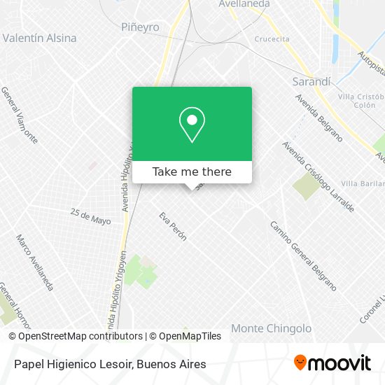Mapa de Papel Higienico Lesoir