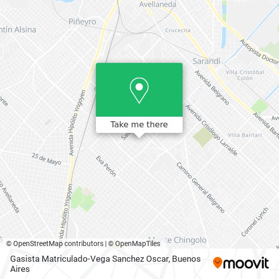 Gasista Matriculado-Vega Sanchez Oscar map