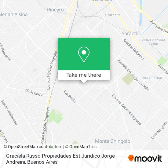 Graciela Russo Propiedades Est Juridico Jorge Andreini map