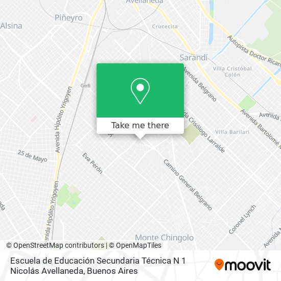 Escuela de Educación Secundaria Técnica N 1 Nicolás Avellaneda map