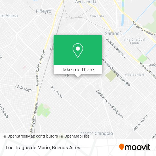 Los Tragos de Mario map